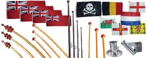 Flags, Flagpoles and flagpole Holders